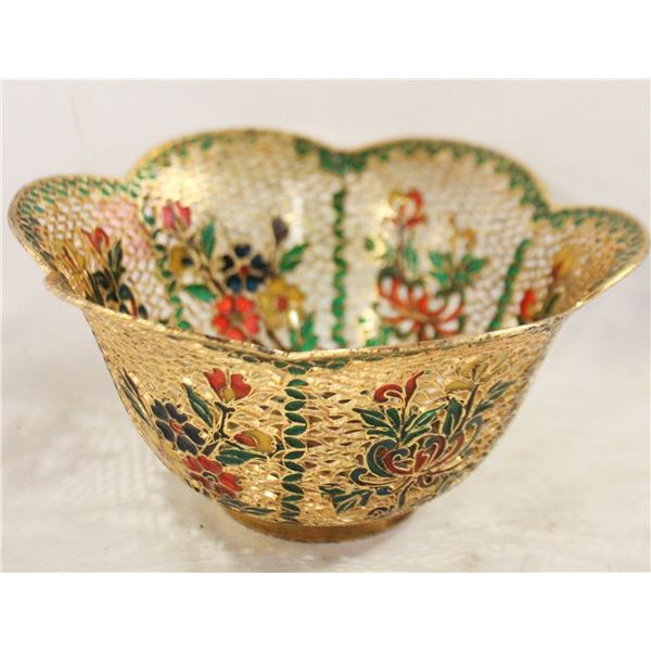 PLICK-A-JOUR ENAMEL BOWL