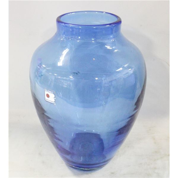 BLENKO BLUE GLASS VASE