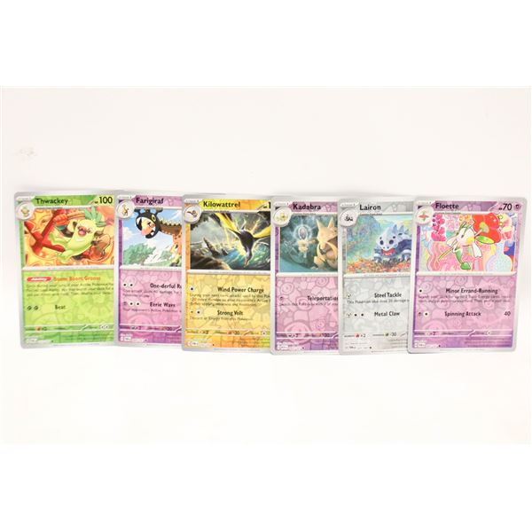 36)  LOT OF 6 STAGE 1 REVERSE HOLO