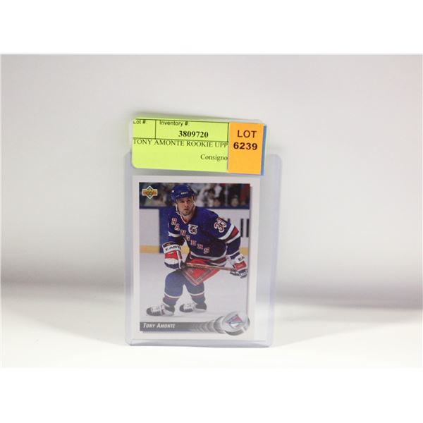 TONY AMONTE ROOKIE UPPERDECK