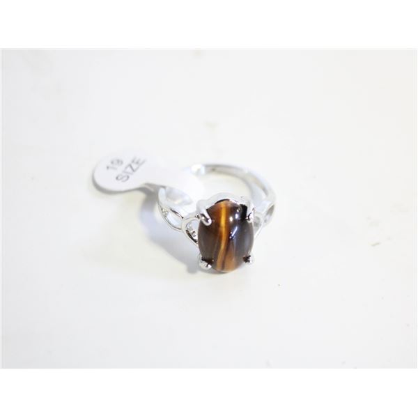 NATURAL TIGERS EYE RING