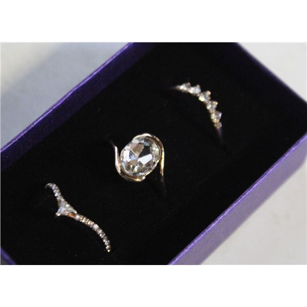 NEW 3PCS/SET RING SET SZ8