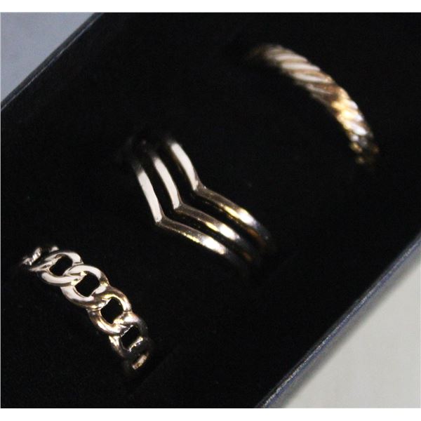 NEW 3PCS/SET RING SET SZ8