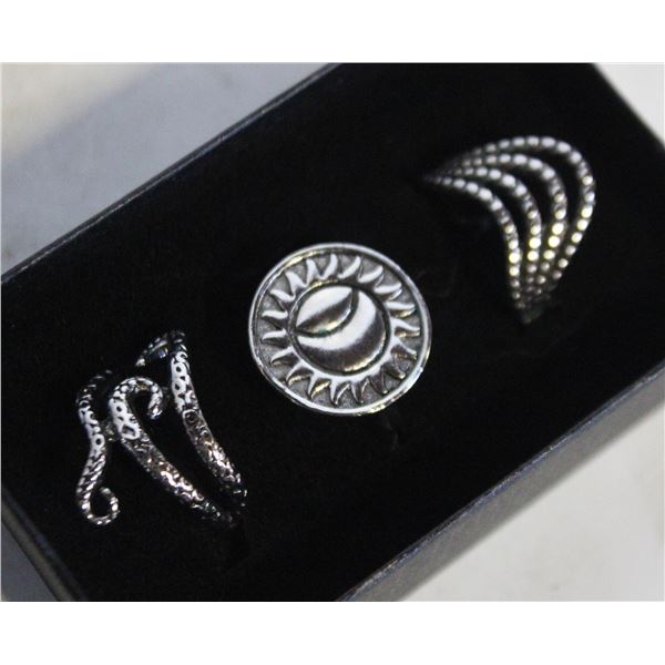 NEW 3PCS/SET RING SET SZ8