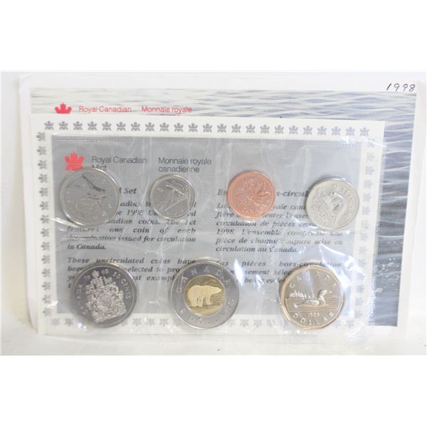 1998 CANADA 7 COIN UNCIRCULATED COIN SET
