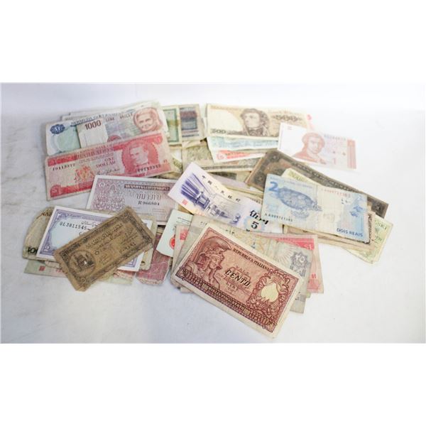 LRG. LOT OF VARIOUS ESTATE WORLD BANK NOTES