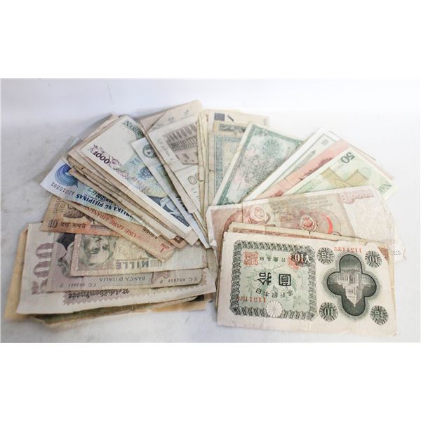 LRG. LOT OF VARIOUS ESTATE WORLD BANK NOTES
