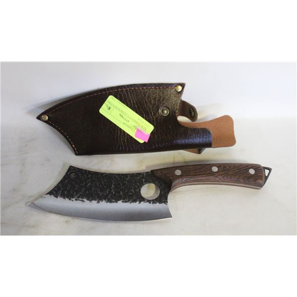 NEW DAMASCUS DESIGN HUNTING CLEAVER