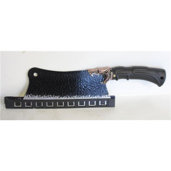NEW FORGECRAFT HI-CARBON STEEL BUTCHER CLEAVER
