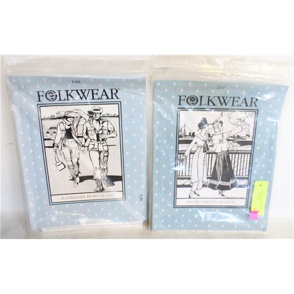 2 NEW FOLKWARE SEWING PATTERNS