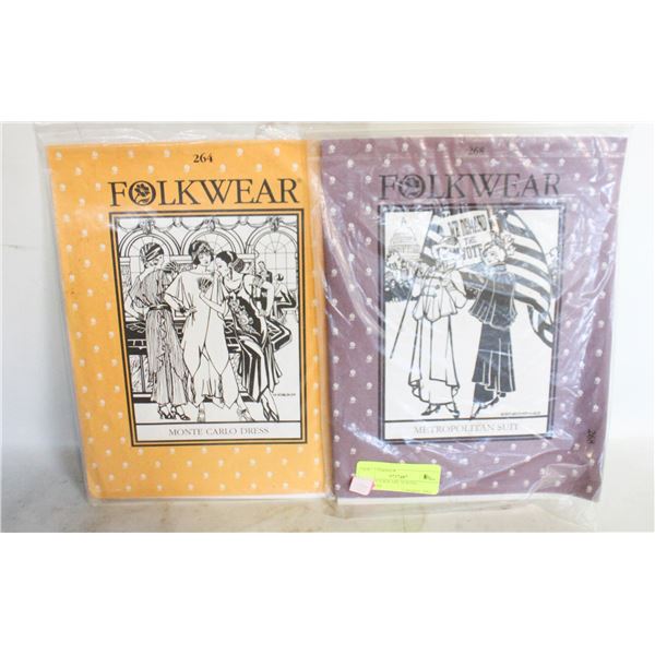 2 NEW FOLKWARE SEWING PATTERNS