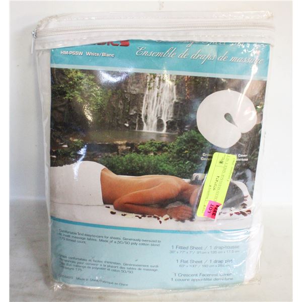 NEW SEALED MASSAGE SHEET SET