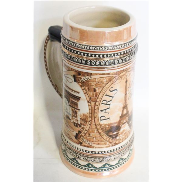 NOTRE DAME PARIS EIFFEL BEER STEIN