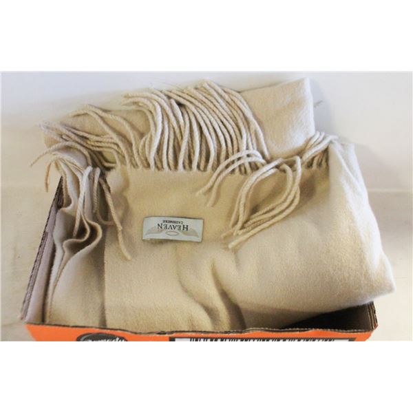 FRINGED CASHMERE SHAWL