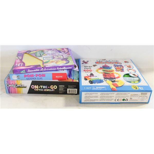 3 NEW KIDS ACTIVITY KITS FOR BUILDING/MAKING
