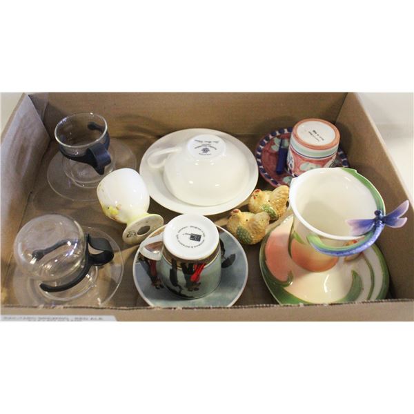 ESTATE TEACUPS/SAUCERS ASSORTED