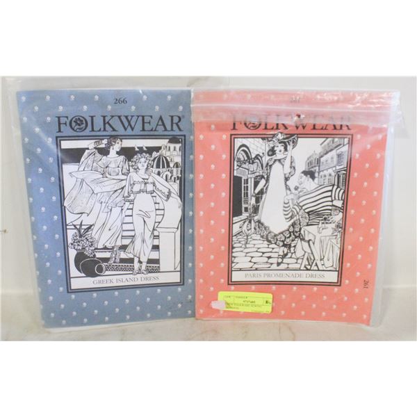 2 NEW FOLKWARE SEWING PATTERNS