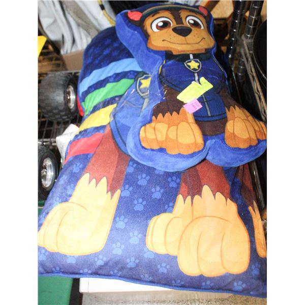 CHILDRENS PAW PATROL PILLOWS ALL TOGETHER