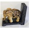 Image 1 : HEAVY ORNATE CARVED ELEPHANT