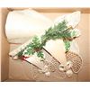 Image 1 : 2 GRASS CHRISTMAS ORNAMENTS WITH ANGELS
