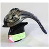 Image 1 : BLACK ART GLASS DOLPHIN WITH METAL FOILS