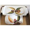 Image 1 : ITALIAN MAJOLICA PITCHER AND TRAY WITH CHESTNUTS