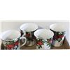 Image 1 : 4 CHODZIEZ CERAMIC MUGS WITH STRAWBERRIES. POLAND