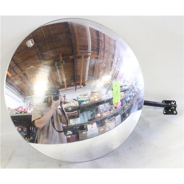 19" CONVEX MIRROR WITH MOUNTING BRACKET