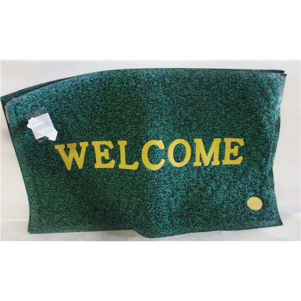 2 WELCOME DOORMATS 18"X30" NEW