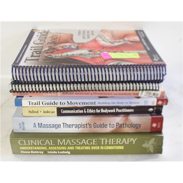 SET OF MASSAGE THERAPY BOOKS