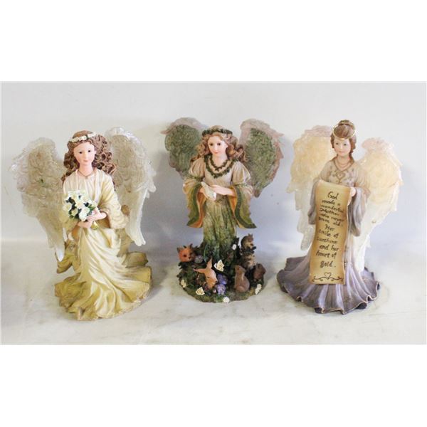 3 BOYDS ANGEL FIGURINES