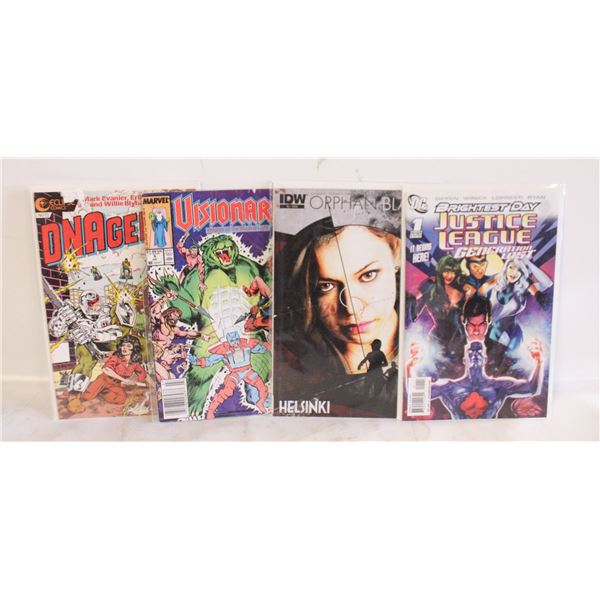 4 COMICS ISSUES #1 JUSTICE LEAGUE GENERATION LOST