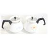 Image 1 : 2 6 CUP CORNINGWARE TEAPOTS