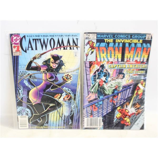 2 COMICS - 1993 CATWOMAN #1 & IRONMAN #172