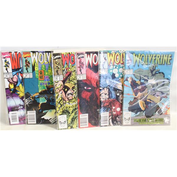 7 COMICS ALL WOLVERINE ISSUES 14, 19, 21-22, 24-25