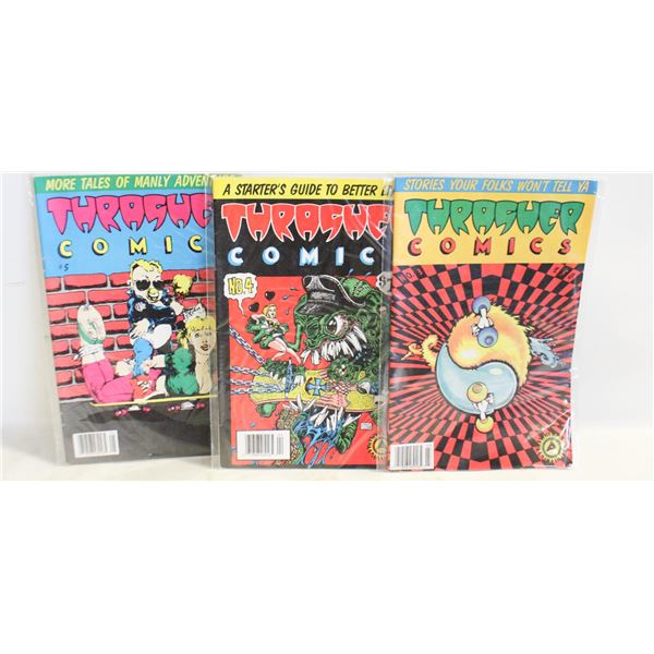 3 COMICS THRASHER COMICS ISSUES #3-5