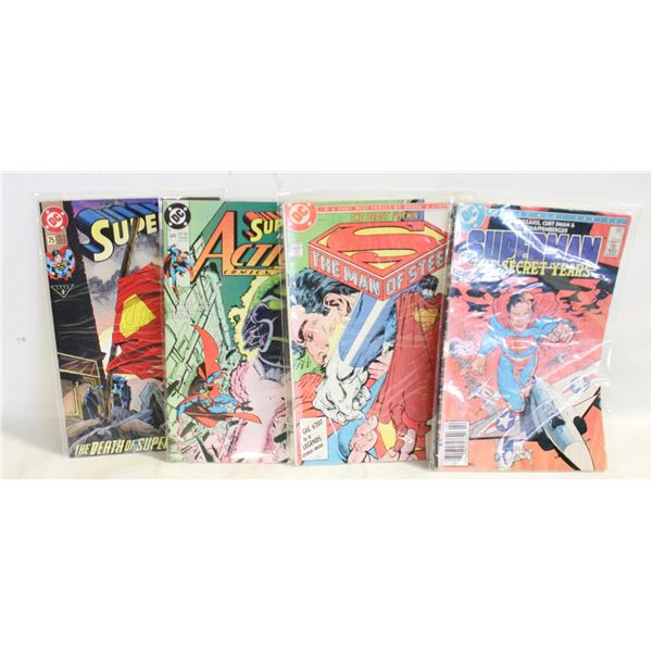 4 SUPERMAN COMICS ISSUE #1 THE SECRET YEARS
