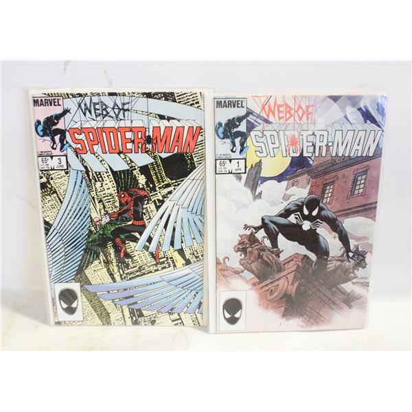 MARVEL WEB OF SPIER-MAN ISSUES #1 & #3