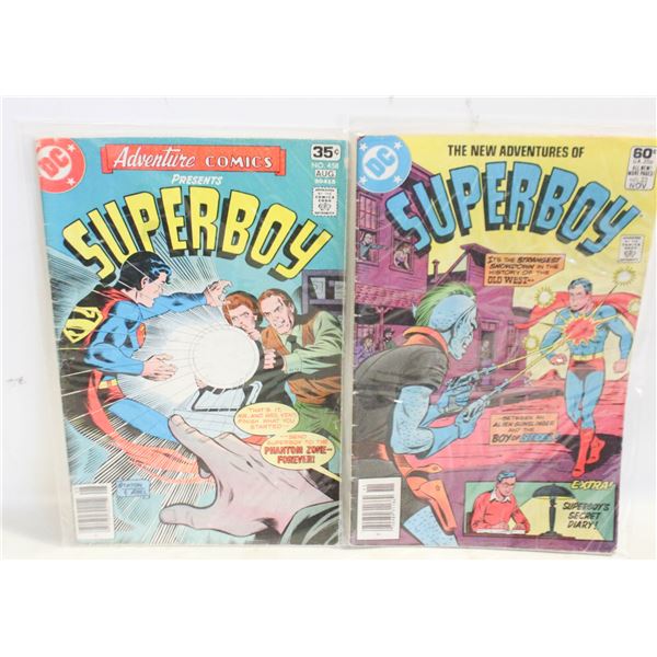 2 COMICS SUPERBOY #23 & 458