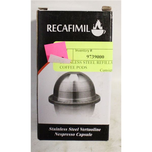 STAINLESS STEEL REFILLABLE COFFEE PODS