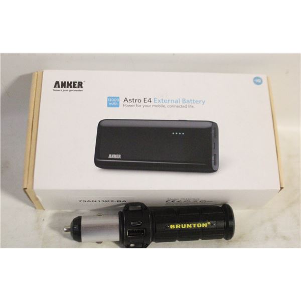 NEW ANKER 13000MAH EXTERNAL BATTERY AND BRUNTON TO