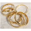Image 1 : COLLECTION OF GOLD PLATED BRACELETS