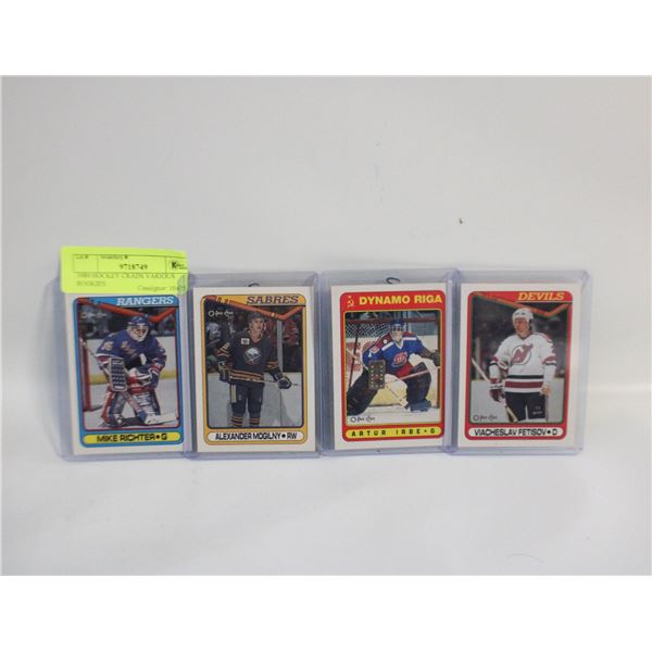 1989 HOCKEY CRADS VARIOUS ROOKIES