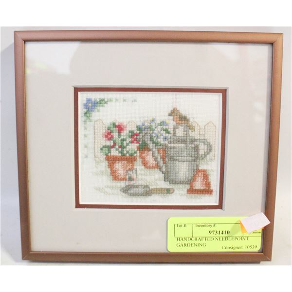 HANDCRAFTED NEEDLEPOINT GARDENING