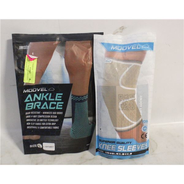 MODVEL 2 PACK COMPRESSION KNEE BRACES