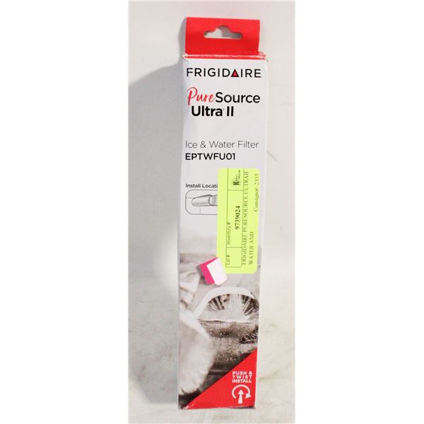 FRIGIDAIRE PURESOURCE ULTRAII WATER AND