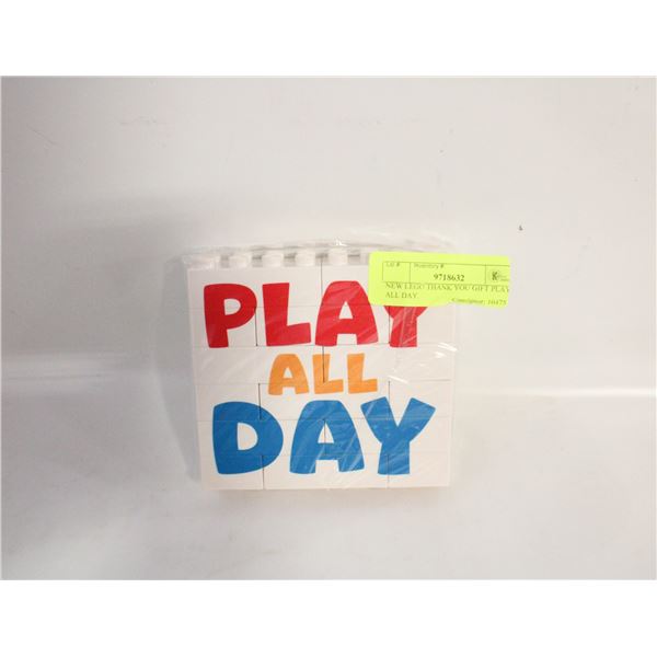 NEW LEGO LIKE BLOCKS THANK YOU GIFT PLAY ALL DAY.
