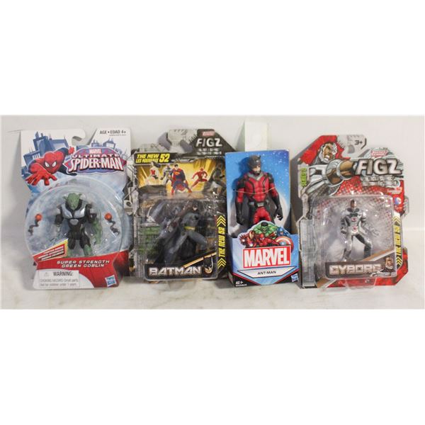 3 SEALED ASSORTED COLLECTABLE FIGURES