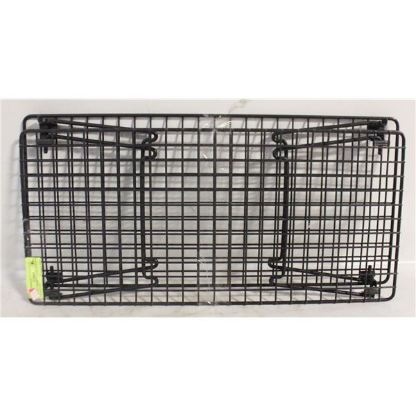 METAL CABINET RACKS- 23" X 10" X 8"- LOT OF 2