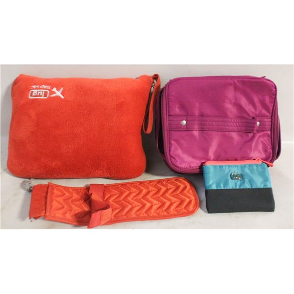 LUG TRAVEL NAP SAC & CANVAS TOILETRY BAGS (3)